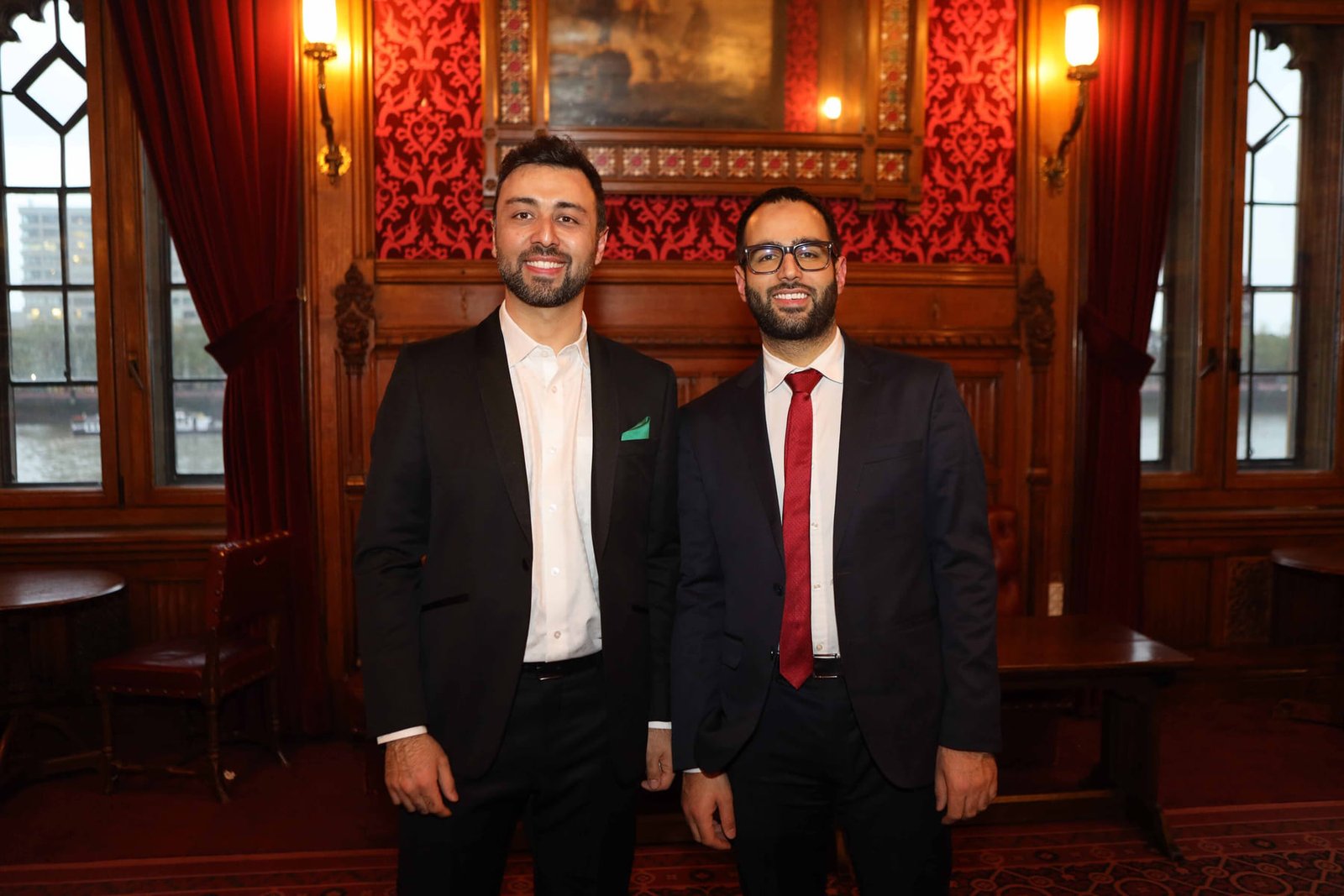 Two guests at the evening reception at the House of Lords