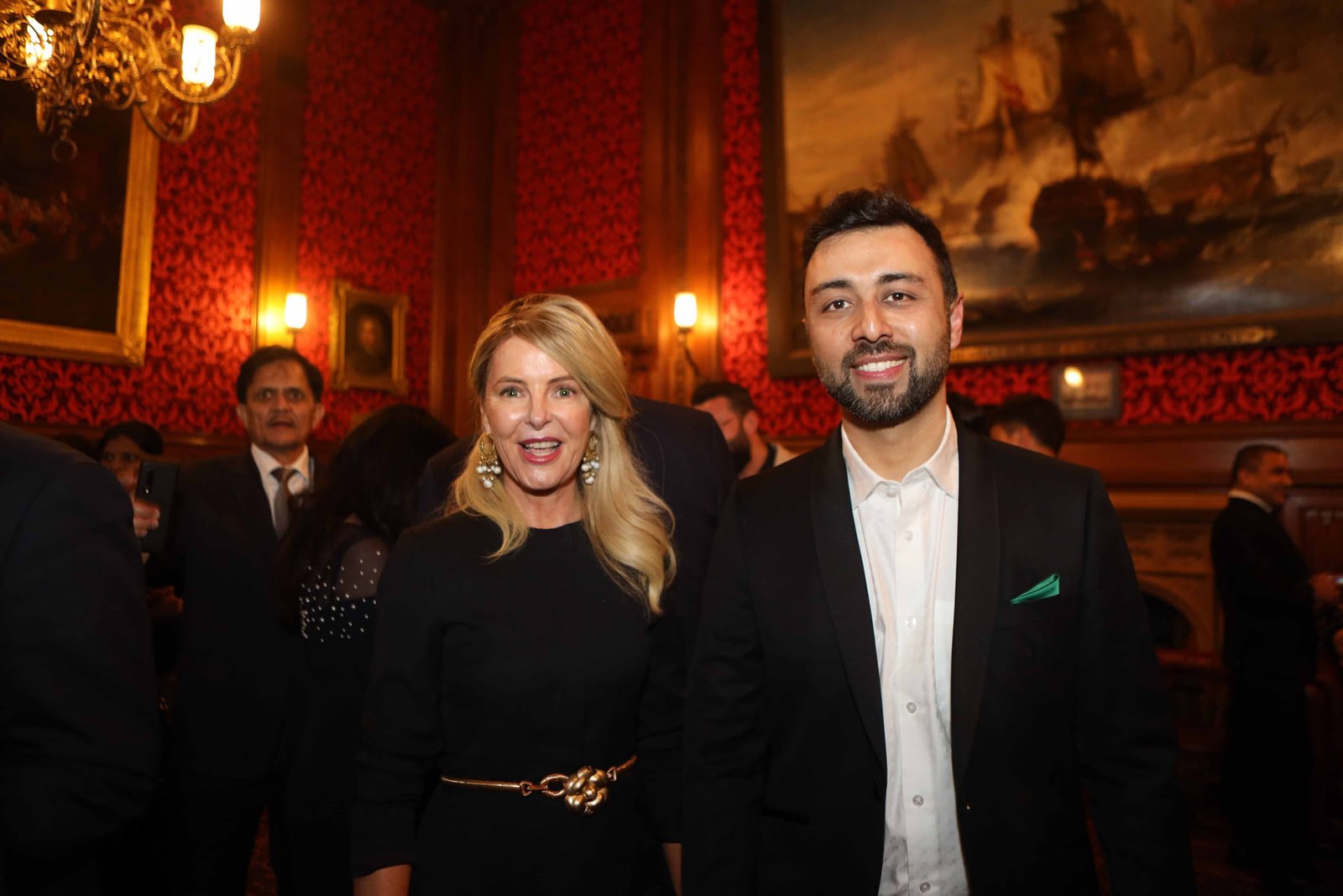 Two guests at the evening reception at the House of Lords