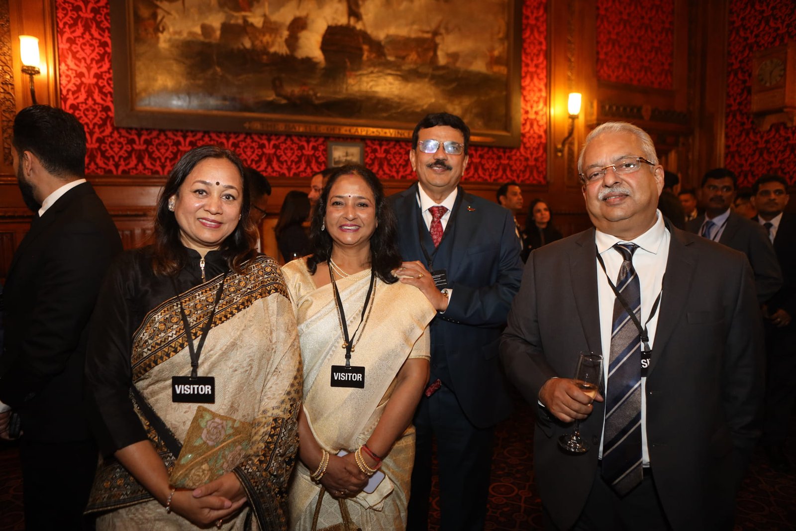 Four guests at the evening reception at the House of Lords