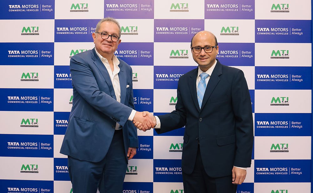 Mr. Khaled Mahmoud, CEO, MM Group for Industry and International Trade along with Mr. Asif Shamim, Head, International Business, Tata Motors Commercial Vehicles at the launch of Tata Motors’ commercial vehicles range in Egypt