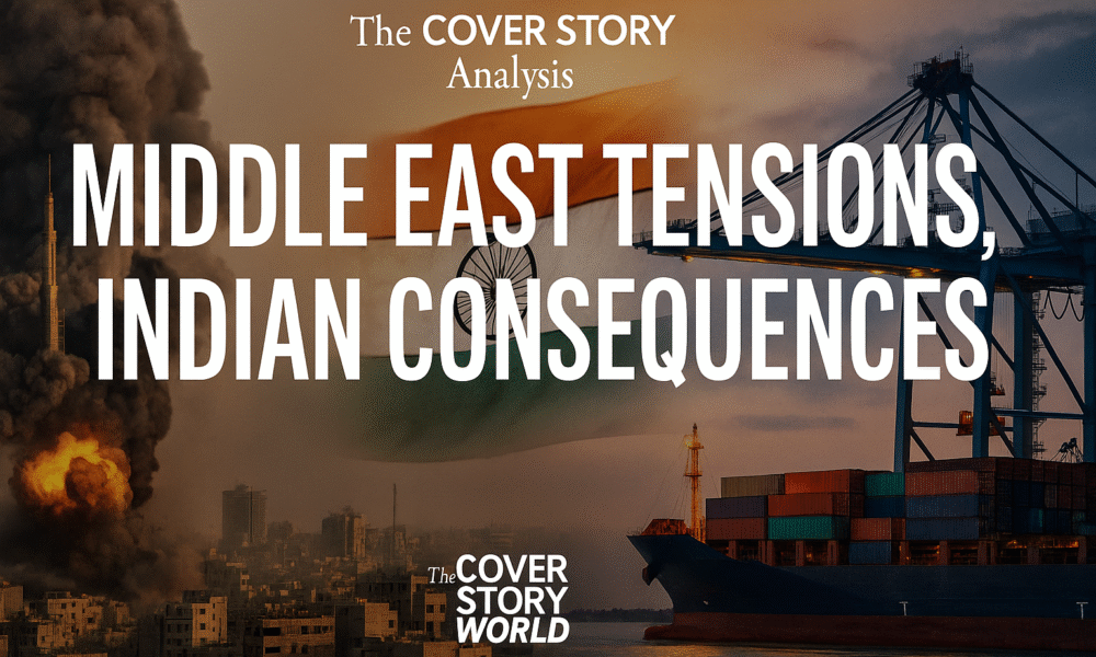 The Cover Story Analysis, Middle East Tensions, Indian Consequences